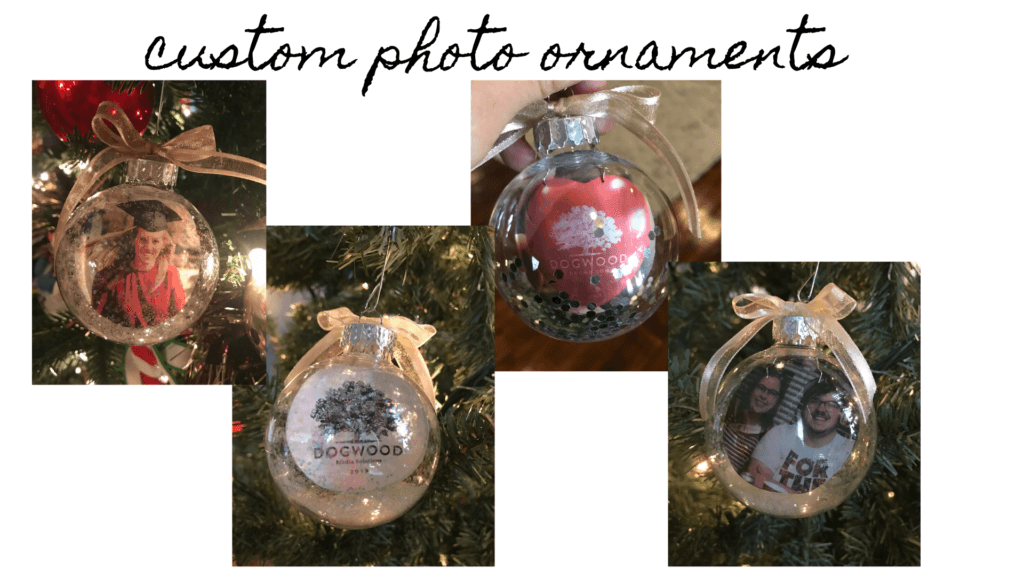 custom photo ornaments