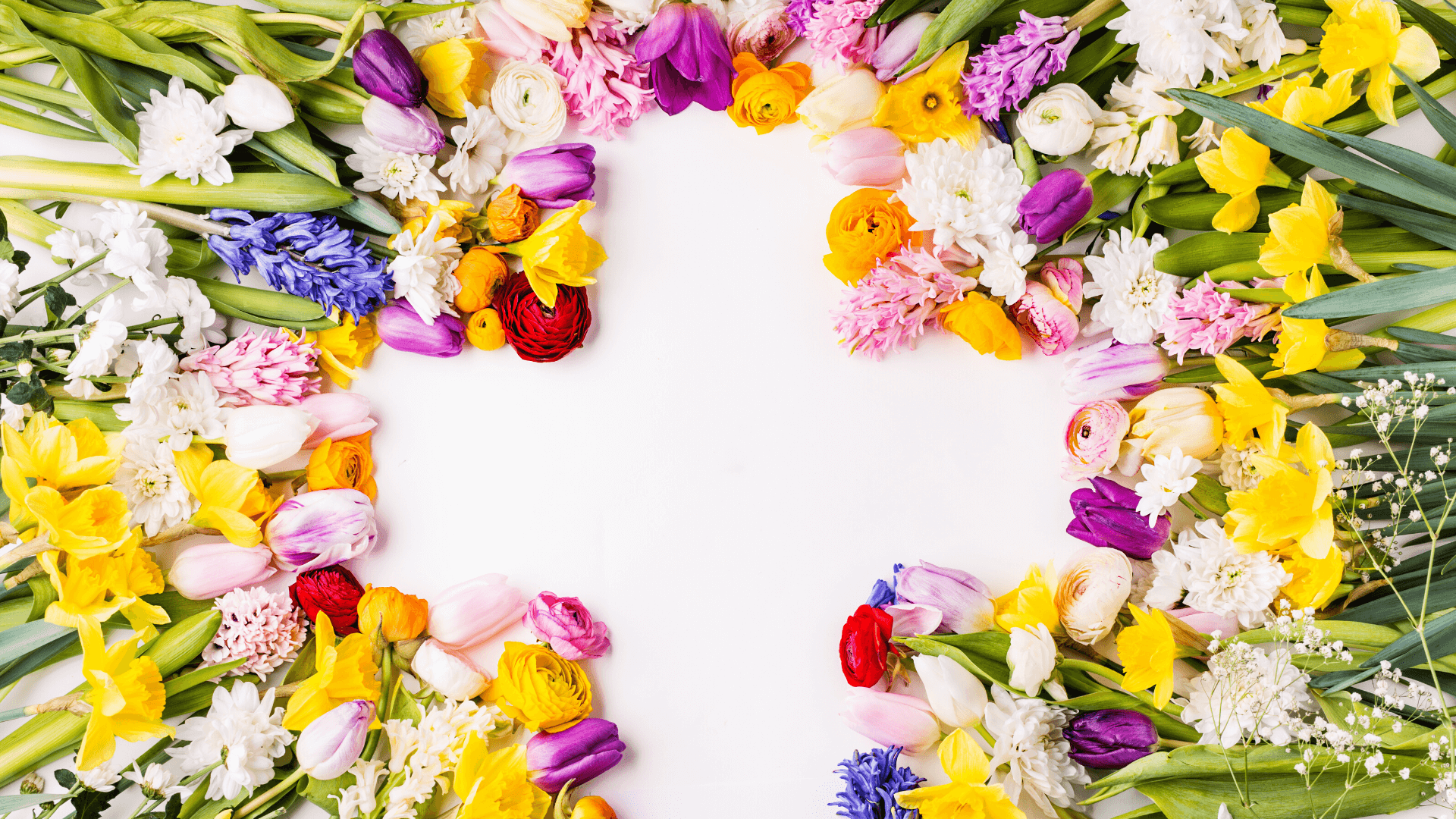 Easter Cross with flowers